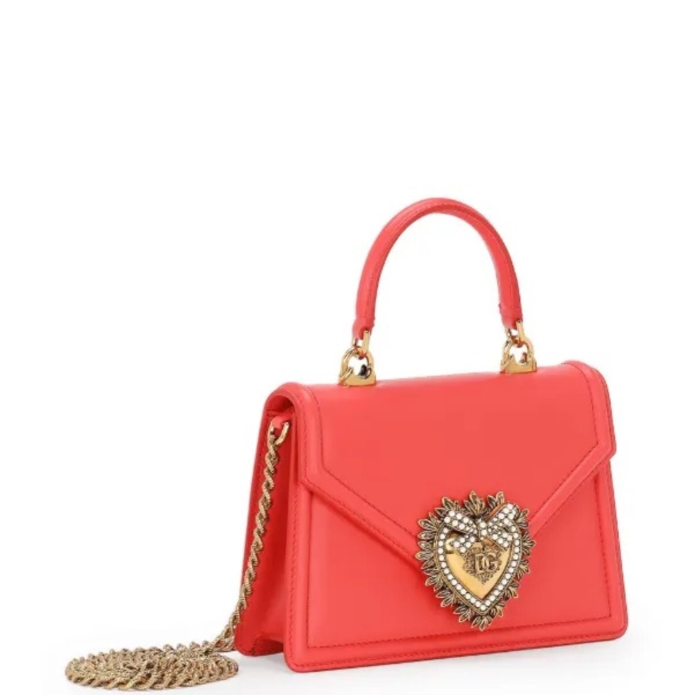 Dolce & Gabbana Coral Satchel with Gold Accent - Picture 3 of 5